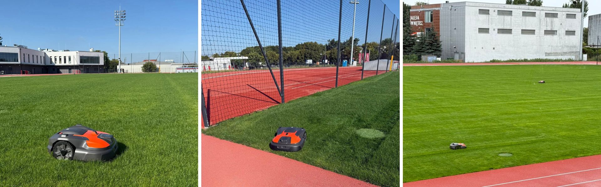 Nowoczesny Stadion Lekkoatletyczny w Ostrowie Wielkopolskim i roboty koszące Husqvarna Automower® 560 EPOS